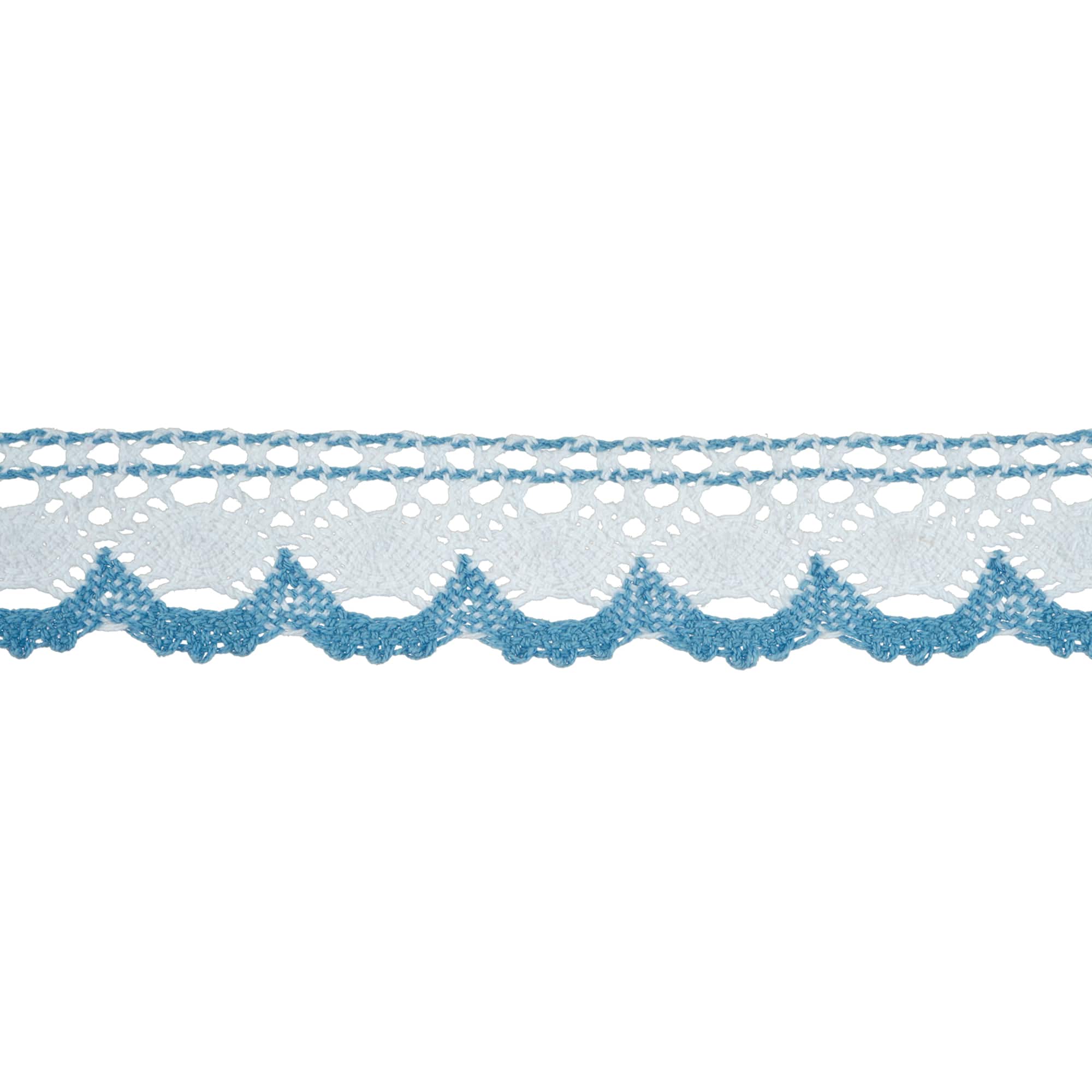 1.8" Blue Scallop Crochet Trim by Celebrate It®